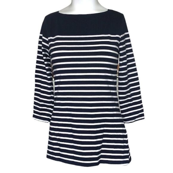 Merona size XS striped boat neck top - Picture 1 of 6